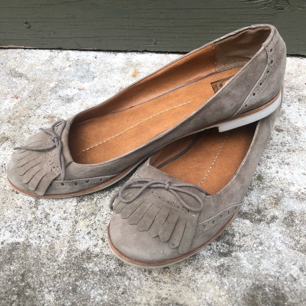 DV by Dolce Vita Size 11 1/2 Tan Oxford Flat
